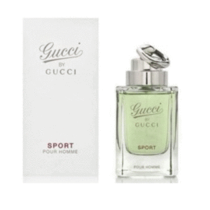Gucci By Gucci Pour Homme Sport 薄い緑色のボトルと白い箱